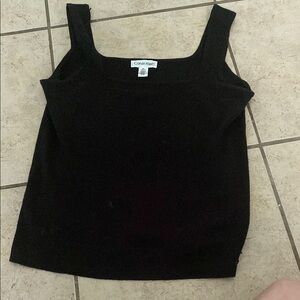 Calvin Klein Black Fitted Tank Top